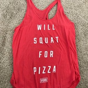 Will Squat For Pizza Workout Tank